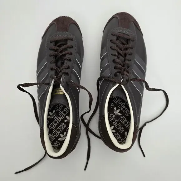 Adidas Originals Dark Brown Country OG Trimmed Leather Sneakers Women's Size 8.5 - Picture 6 of 8